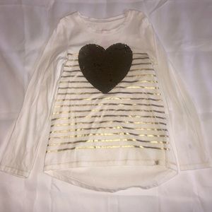Shirt with Sequin heart